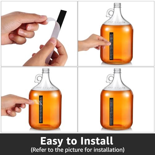 Brewing Thermometer Adhesive Strip Thermometer Aquarium Thermometer 10pcs | Fish Tank Thermometer Strip, Temperature Test Strip Thermometer Sticker for Tank/Kombucha/Fermentation Jar 39 to 97℉/4 to 36℃ - size: 10 Pack