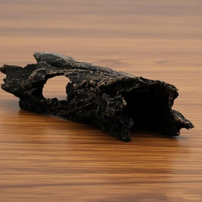 Fish Tank Decorations-Bearded Dragon Tank Accessories Aquarium Decor, Reptile Hide Tree Trunk Betta Lizard Snake Gecko Axolotl Spider Turtles Bearded Dragon Tank Accessories (Black)