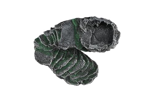 Reptile Hide Cave Turtle Basking Platforms Reptile Terrarium Shale Rock Reptile Habitat Accessories for Aquarium Bearded Dragon