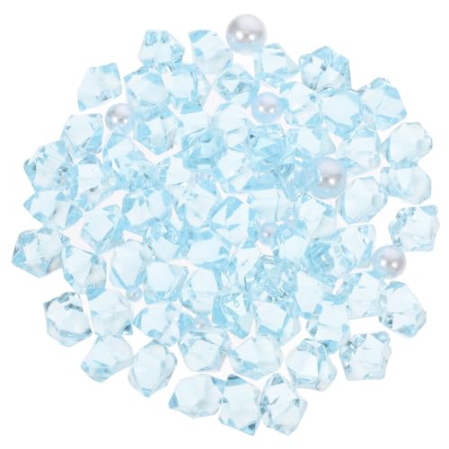 ERINGOGO Aquarium Gravel Rocks 40G Natural Pearl Colored Decorative Crystal Pebbles Transparent Fish Tank Rocks for Freshwater Aquariums Natural Habitat Substrate Easy to Install