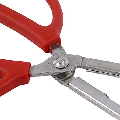 Multi-Function Clip Scissor Tongs Anti-Slip Tool Clip Sea Crab Artifact Crab Tongs, Mud Tongs, Iron Tongs, Garbage Clips, Catching Sea Clips - 14.5 Inches Long (Straight Head) - size: Straight Head