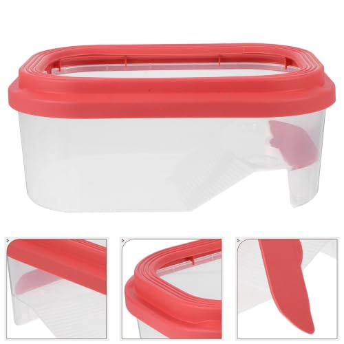 Cabilock Plastic Turtle Tank Starter Kit with Spacious Abs Habitat and Basking Platform for Turtles and Small Reptiles for Home Use