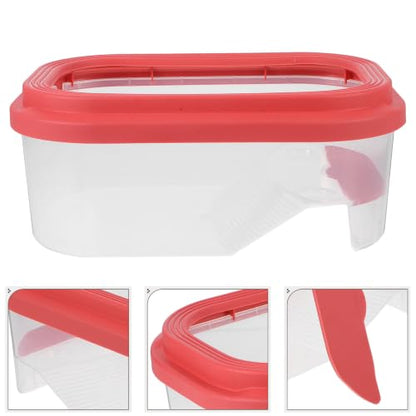 Cabilock Plastic Turtle Tank Starter Kit with Spacious Abs Habitat and Basking Platform for Turtles and Small Reptiles for Home Use