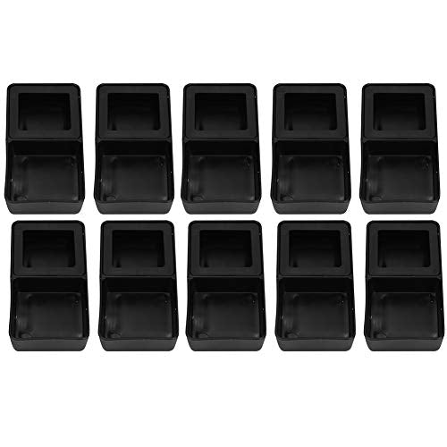 10pcs Reptile Feeder, Mini Double Dish Mealworm Feeder Black Reptile Food and Water Bowl Shelter Hide Bath Toy for Tortoise Gecko Lizard