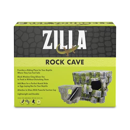 Zilla Vertical Décor Rock Cave 8.75 x 5.875 x 7.25",Grey
