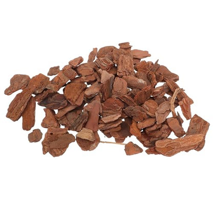 POPETPOP Reptile Terrarium Bark Chips 1 Bag Pine Bark for Tanks Decor | Natural Texture, Easy Placement, Small Pets, Single-Pack Supply, Polished Finish, Tidy Accent Piece, Daily Setup