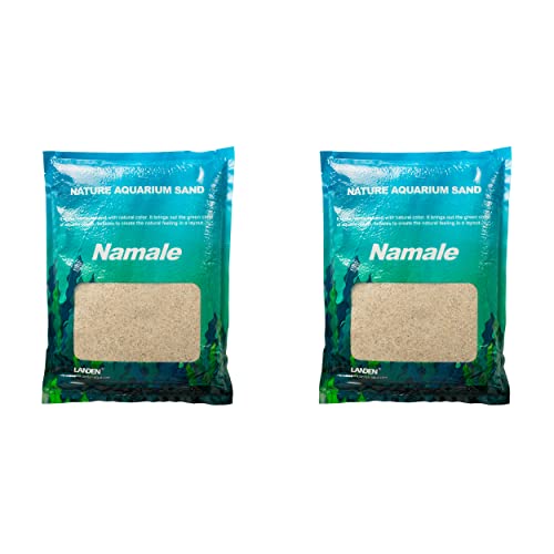 Namale Aquarium Sand Fine Natural River Substrate 8L Planted Tank | Freshwater and blackwater biotope, planted tank - size: M,3Lx2pks