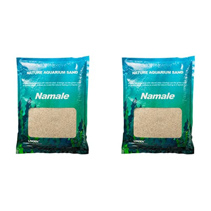 Namale Aquarium Sand Fine Natural River Substrate 8L Planted Tank | Freshwater and blackwater biotope, planted tank - size: M,3Lx2pks