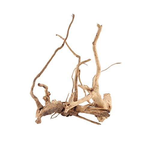 Emours Natural Aquarium Spider Wood Driftwood Tropical Fish Plant Habitat Decor Vary Sizes, 2 Pcs Set (Medium)