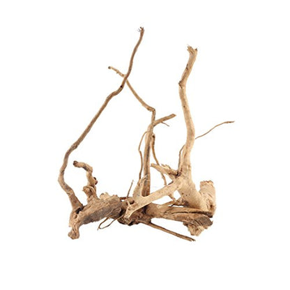 Emours Natural Aquarium Spider Wood Driftwood Tropical Fish Plant Habitat Decor Vary Sizes, 2 Pcs Set (Medium)