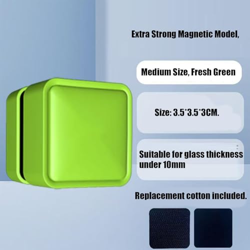 Aquarium Magnet Glass Cleaner Small Brush Scrubber Remover | Fish Tank Cleaning Tools for Home Kitchen Living Room Saltwater Algae Turtle Reptile Terrarium Water Wall Betta Fish Tank - color: Green