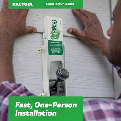 PacTool Gecko Gauge Aluminum - Hardie Board Siding Gauge for Installation | Aluminum construction for durability. Compatible with Hardie board & 5/16" fiber cement siding. Contractor-grade tool. - size: 5/16” Thickness for Hardie Siding, style: ALUMINUM