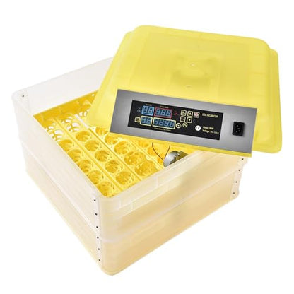 GRAND ORANGE Egg Incubator Automatic Digital Poultry Hatcher Machine | Breeder with Temperature Control and Auto Turning for Hatching Chicken Duck Goose Quail Birds (96 Eggs) - size: 96 Eggs