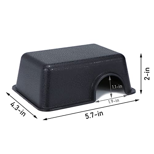 Wontee Reptile Hide Box Snake Hide Reptile Hideout for Leopard Geckos Lizards Juvenile Ball Python Rodents Spiders (X-Small)