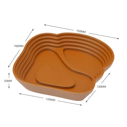 Reptile Bathing Pool Reptile Feeding Water Bowl Turtle Water Bowl Reptile Feeding Dish for Bearded Dragons Pet Supplies Bath, Small, Brown - color: Small, size: Brown