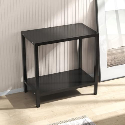Heavy Duty Metal Aquarium Stand for 20 Gallon Fish Tank, Adjustable Fish Tank Stand with Storage, 400LBS Load Capacity Reptile Tank Stand for Home, Black