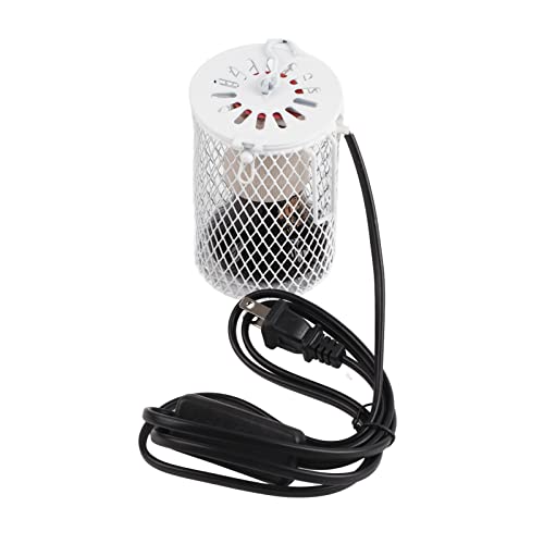 100W Infrared Ceramic Heat Emitter Bulb Lamp for Reptile Brooder Turtle Snake Lizard Pet Cage Heating (US Standard 110-120V 100W) - color: White