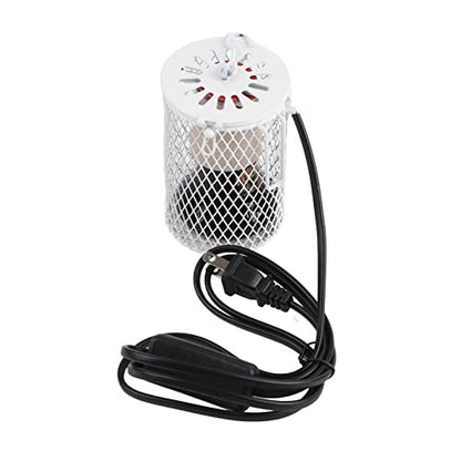 100W Infrared Ceramic Heat Emitter Bulb Lamp for Reptile Brooder Turtle Snake Lizard Pet Cage Heating (US Standard 110-120V 100W) - color: White