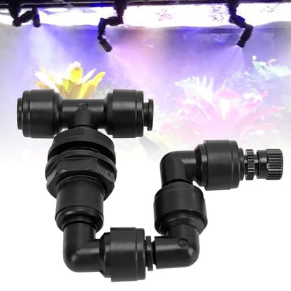 Pissente Reptiles Fogger with Adjustable Spray Nozzle, Mist Cooling System Water Sprayer for Rainforest, Amphibians, Plants