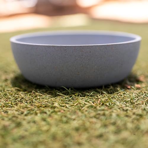 Loving Pets - Dolce Bamboo - Eco-Friendly Pet Bowls & Dishes for Dog, Cats, Puppy Food and Water Bowl -Sustainable and Dishwasher Safe, Made with Real Bamboo (Small, Slate-Grey) - color: Slate Grey, size: Small Bowl