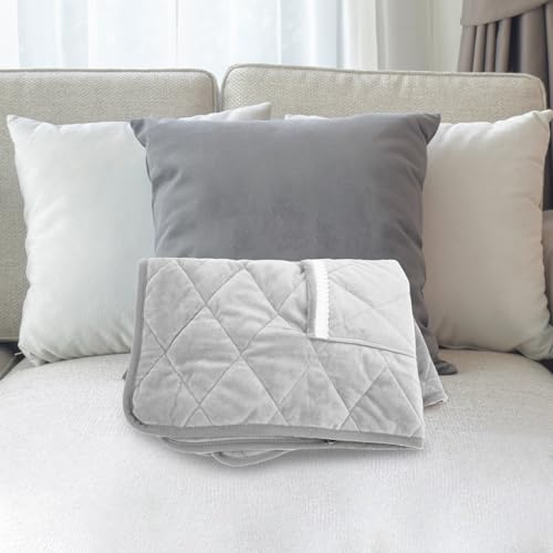 TEHAUX USB Electric Heated Blanket with Soft Velvet Constant Temperature Adjustable Heat Settings Washable Design for Bed Period Cramps Relief and Portable Warmth