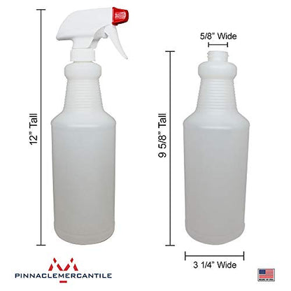 Pinnacle Mercantile Plastic Spray Bottles Leak Proof Technology Empty 32 oz Pack of 78 Made in USA - size: 32 Oz, 78 Pack