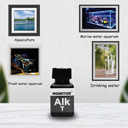 Monitor Alkalinity Test KIT (120 Tests) - Monitor Aquarium and aquaculture Water Quality