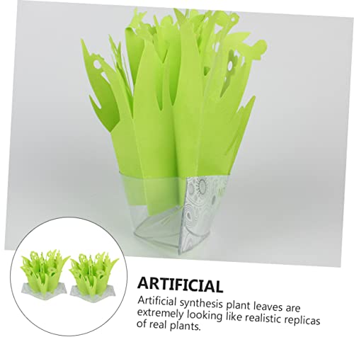 2pcs Reptile Humidifier Plant Design Non-electric Air Moisturizer for Tortoise and Reptile Enclosures Energy-efficient Water Absorption System