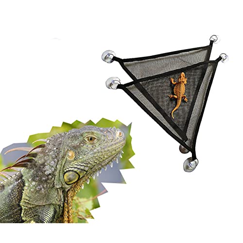 2Pcs Bearded Dragon Lizard Hammock - Breathable Mesh Geckos Hammock Reptile Hammock, Suitable for Lizard, Axolotls, Anoles, Geckos, Snakes, Chameleon - size: Small