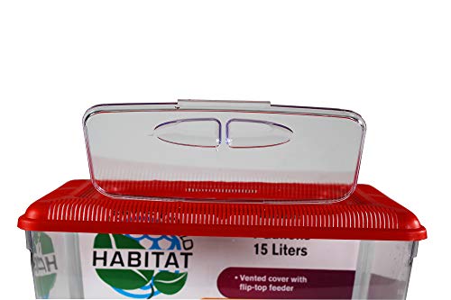 Penn-Plax Small World Habitat – Portable Clear and Transparent Plastic Tank – Excellent for Small Critters and Creatures – Easy to Clean & Handle – 4 Gallon - size: 4 Gallon