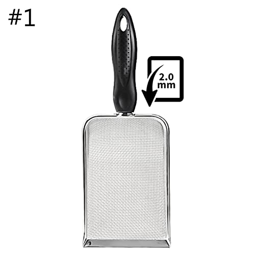 Cleaning The Shovel Reptile Scoops Terrarium Bedding Substrate Sand Sifter Stainless Steel Fine Mesh Small Pet Cage Cleaner Shovel