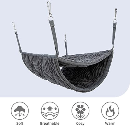 Niteangel Luxury Double Bunkbed Hammock, Fit 2 Adult Ferrets or 5 More Adult Rats