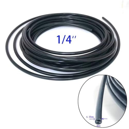 360 Adjustable Universal Spray Misting Nozzle Kit with 5M Hose for Garden Greenhouse Irrigation System Aquarium Reptile Humidity(5M Hose Black) - color: 5M hose Black