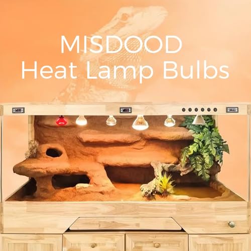 Reptile Heat Lamp 75W, Daylight UVA Basking Light Bulbs with E26 Base for Lizards, Turtles, Snakes and Amphibians 2 Pack