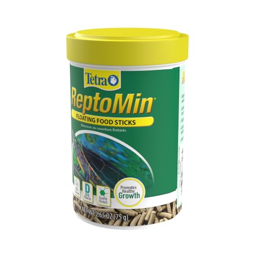 Tetra ReptoMin Floating Food Sticks, 2.65 ounces/75 Grams, Soft Stick Food Formulated for Aquatic Turtles. - size: 2.65 Ounce (Pack of 1)