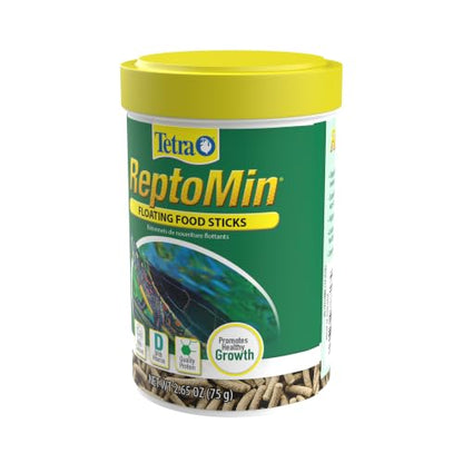 Tetra ReptoMin Floating Food Sticks, 2.65 ounces/75 Grams, Soft Stick Food Formulated for Aquatic Turtles. - size: 2.65 Ounce (Pack of 1)