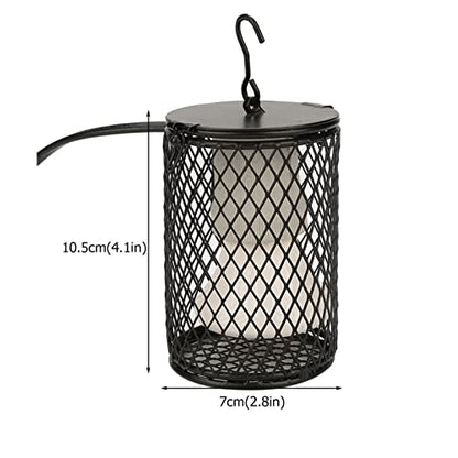 Ceramic Heat Emitter Lamp, 100W Black Heater Bulb with Power Switch, Anti-Biting Hook for Pet Brooder, Chicken Coop, Lizard, Snake, Aquarium, 110-120V
