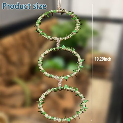 Snake Climbing Rings for Ball Python- Enclosure Accessories – Reptile Habitat Decor, Climbing Branches & Bedding for Ball Python, for Corn Snake Enhancement Ring Toys