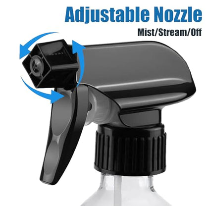 Plastic Spray Bottles for plant - 2Pack/10oz/300ml - Small Spray Bottles | Mist Stream - No Clog No Leak, Easy to Grip with Adjustable Nozzle for Hair, Cooking, Cleaning - BPA Free - size: 10oz,2Pack