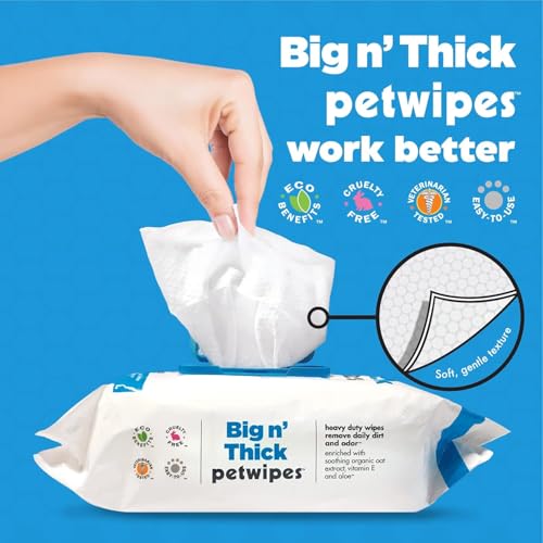 Petkin Big N' Thick Petwipes 100 ct