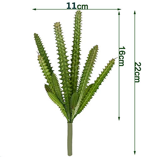 2 PCS Artificial Cactus Succulents Plants Unpotted Fake Cactus Faux Cacti Succulent Bouquet Arrangements Lifelike Plants DIY for Garden Decor Home Decoration Greenery Set - color: Cacti