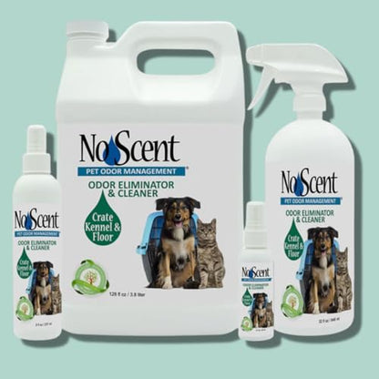 No Scent Crate Kennel & Floor Cleaner for Dog Run, Cat Carrier, Hard Surface Pet Odor & Stain Management (2 Fl Oz / 59 mL) - size: 2 Fl Oz (Pack of 1)