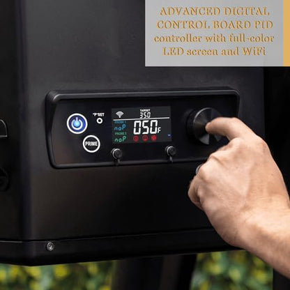 Upgrade WiFi PID Controller Replacement for Pit Boss Austin XL 1000 Wood Pellet Grill, Rectangular Thermostat Control Panel - size: WIFI Controller