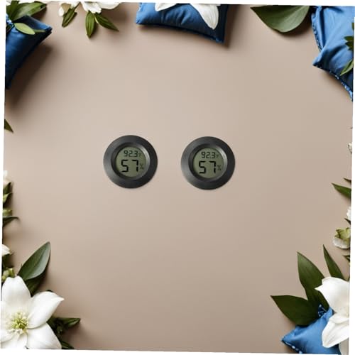 7Pcs Mini Hygrometer Thermometer for Terrarium Digital Humidity and Temperature for Reptile Tanks Compact and Portable Humidity Gauge for Bearded Dragon Accessories