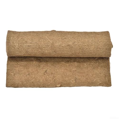 Coco Coir Liner 60x60cm Natural Coconut Fiber Mat for Flower Baskets Planters Garden Decoration Reptile Carpet Pets Pad Brown Single Pack Lasting Quality