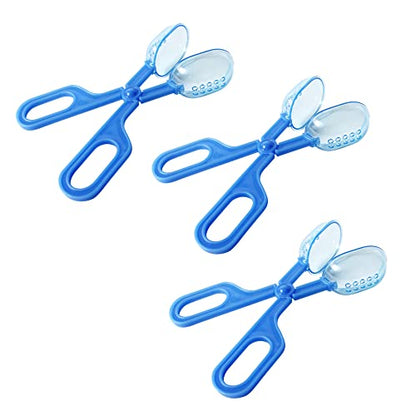 Ximimark 3 pcs Classic Aquarium Litter Blue Clear Reptile Poop Clamp Tool Kit New
