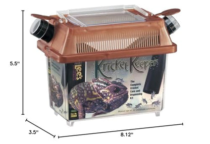 Lee's Kricket Keeper, Small - size: 8.1"L x 3.5"W x 5.5"H