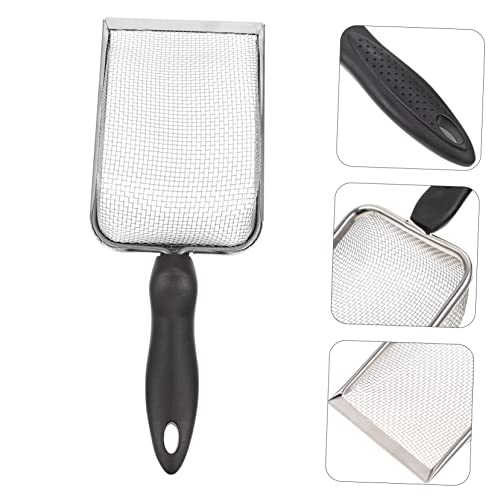 KESYOO Reptile Shovel Substrate Scoop for Tortoise Lizard Snake Scorpion Stainless Steel Sieve Easy Cleaning