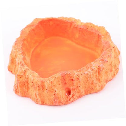 LIOOBO Crawling Food Dish for Lizards Reptile Feeder Odorless Reptile Supplies Water Storage Basin Pet Food Container Lizard Tank Accessories