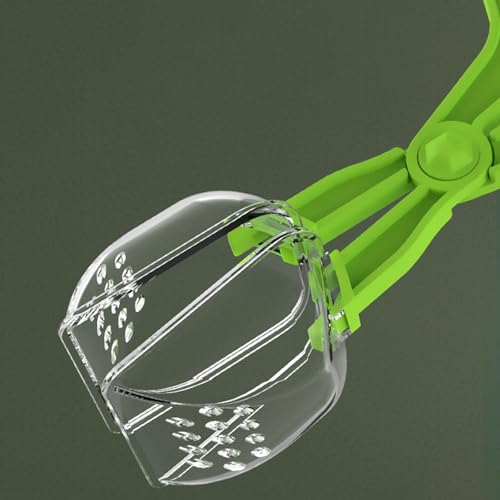 Reptiles Safe Feeding Tongs Clear Creature Catcher for Gentle Handling Ergonomic Grip Easy Maintenances Tool Creature Captures Tool